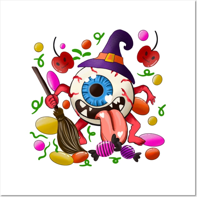 Eyeball Candy Monster Wall Art by Rise And Design